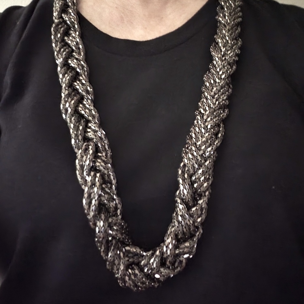 Chunky Braided Chain Necklace